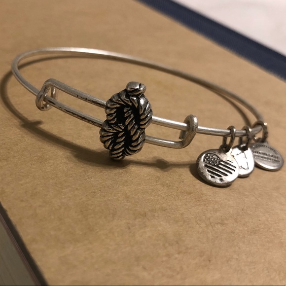 Alex and Ani Sailors Knot Bangle - Picture 1 of 8